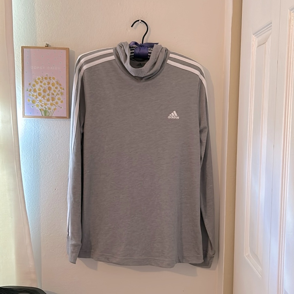 Adidas hooded lightweight shirt